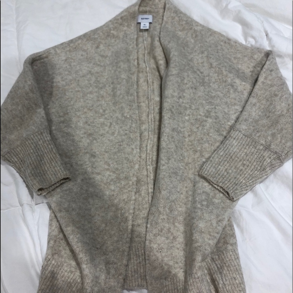 Tan fuzzy Cardigan